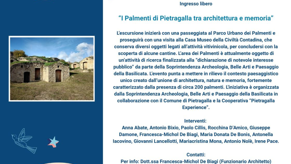 I Palmenti di Pietragalla tra architettura e memoria