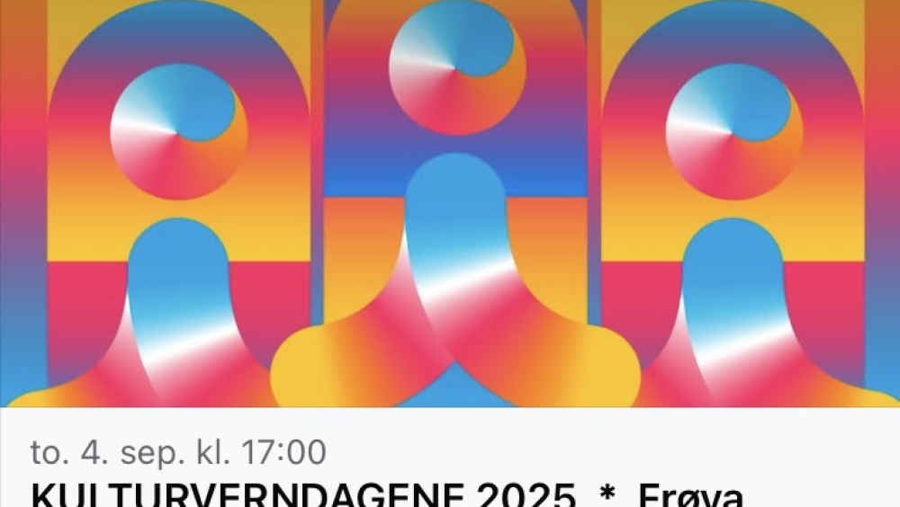 Kulturverndag 4. sept. -25 kl. 17:00 med Frøya historielag