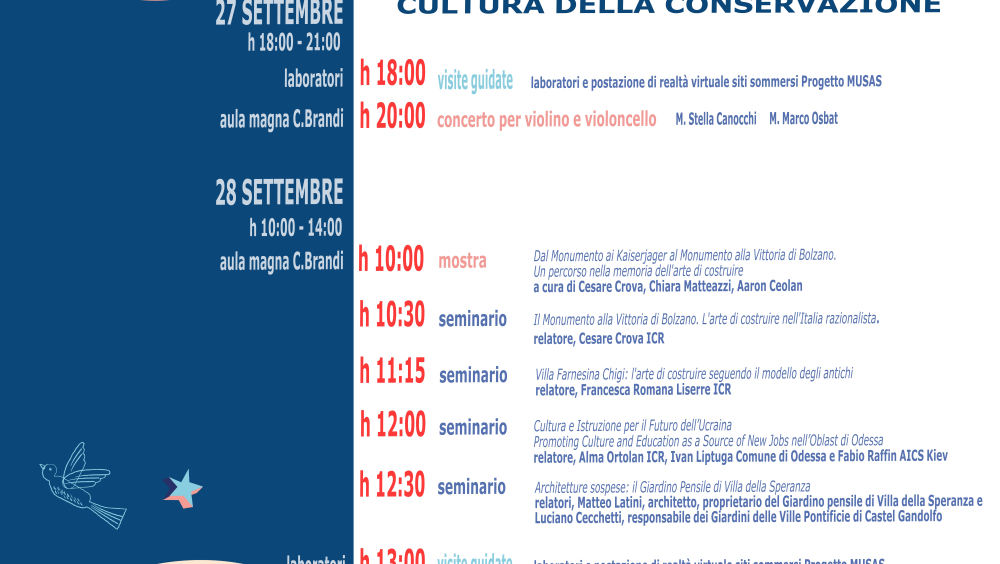 ICR, l' arte di costruire la cultura della conservazione -GEP25