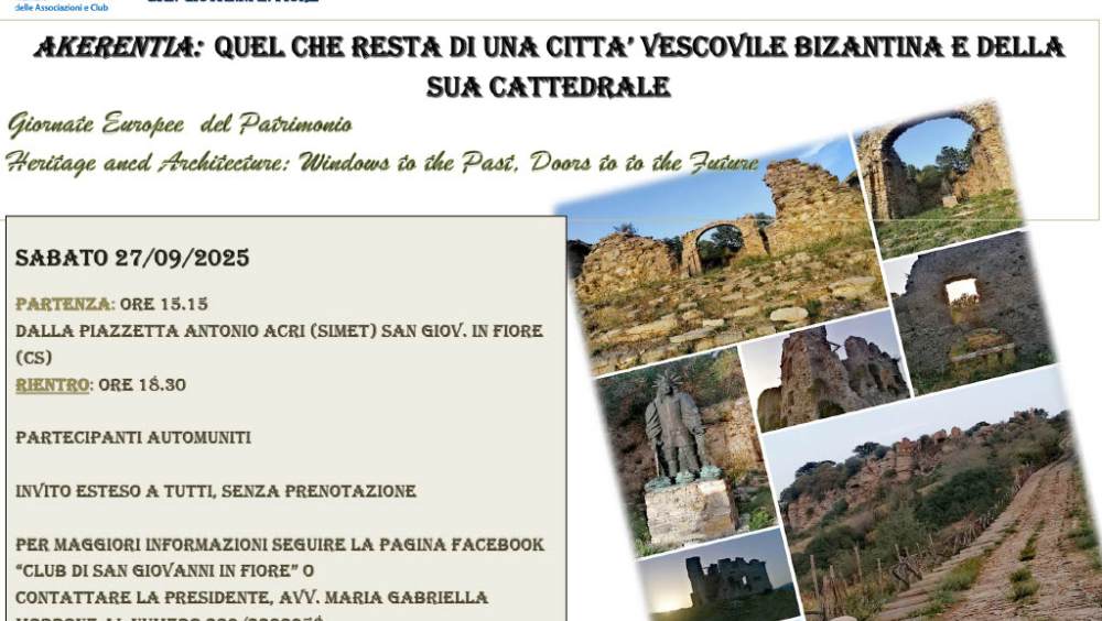 GEP 2025 - Akerentia: quel che resta di una città vescovile bizantina e della sua cattedrale