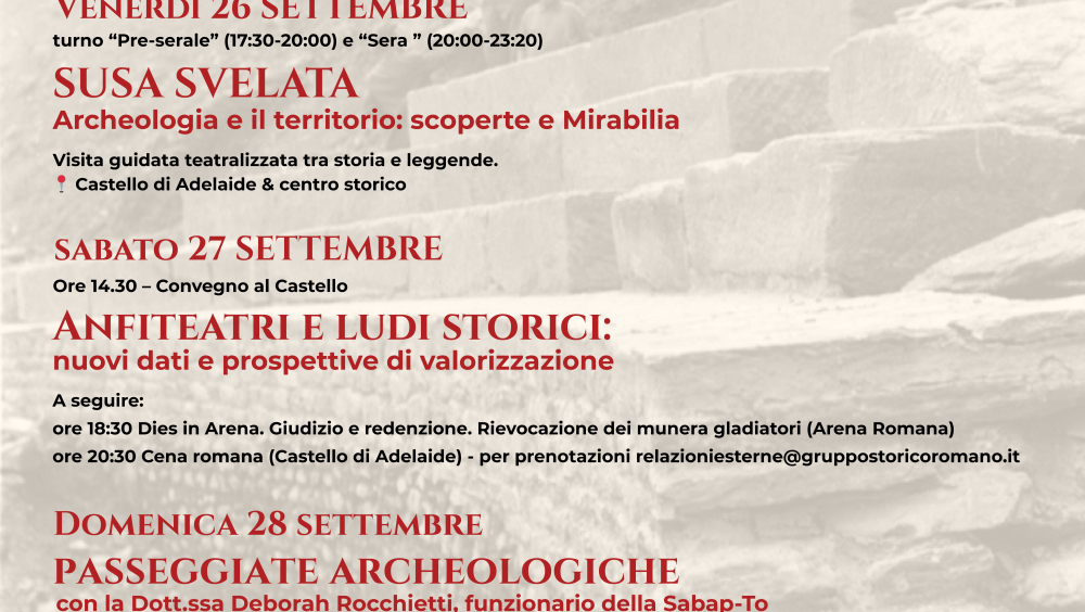 Visite guidate, convegno e rievocazioni storiche