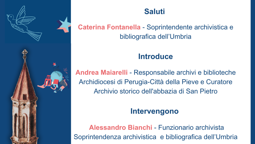 La Soprintendenza archivistica e bibliografica dell’Umbria alle Giornate Europee del Patrimonio 2025 con l’iniziativa: “Architetture di carta - Percorsi tra i documenti di archivio dell’Abbazia di San Pietro di Perugia"