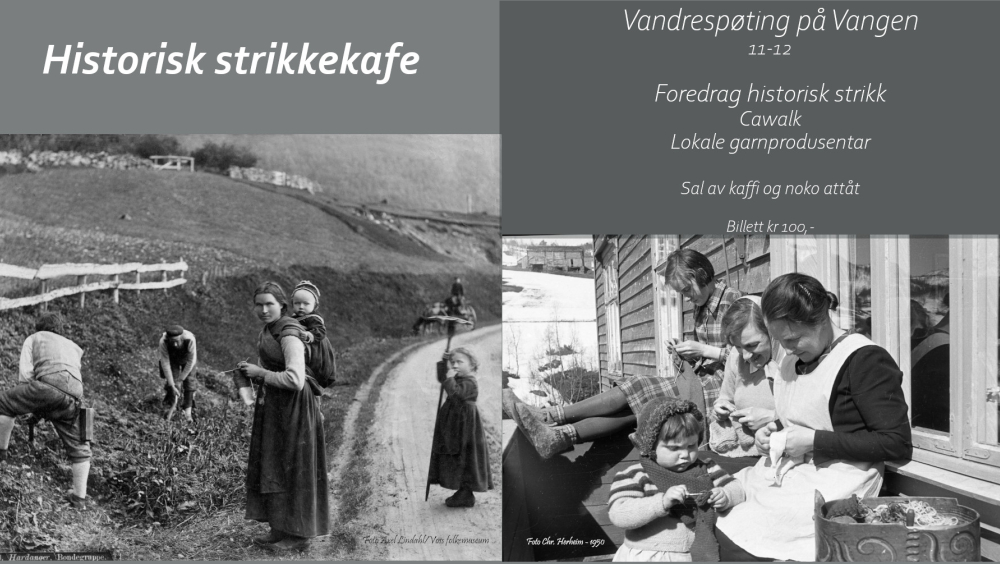 Historisk strikkekafe – Kulturarvfestivalen i indre Vestland