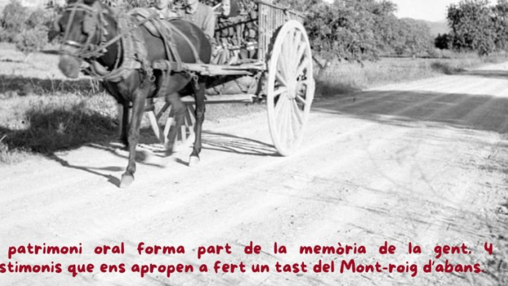 Patrimoni oral. Un tast del Mont-roig d'abans