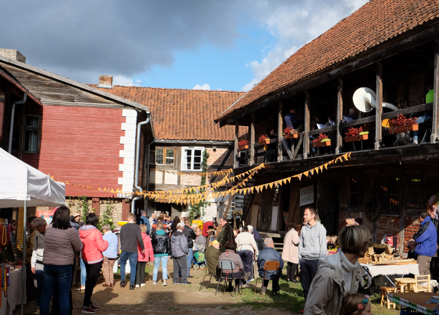 Fair in the restored yard - EHD Story, Latvia (credit, Interdisciplinary Art Group SERDE)