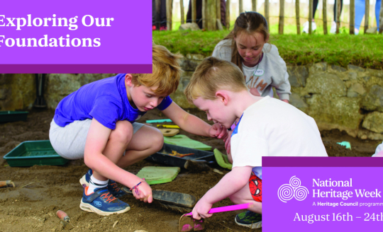 National Heritage Week in Ireland event with children exploring 