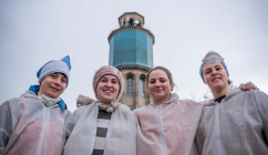 Volunteers cleaning the Zauhlovačka tower - EHD Story, Czech Republic (credit, Miroslav Prousek and AvantgArt, z. s.)