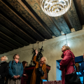 Picture Excursion following historical beamed ceilings in Tallinn. Photo: Aron Urb, 2023.