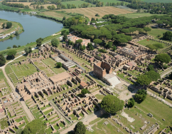 The Roman city of Ostia Antica photo from air (credit, Parco archeologico di Ostia Antica)