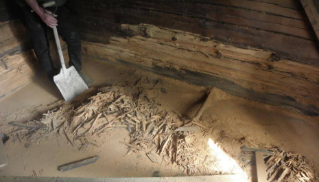 Inside newer sauna