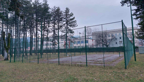 From the side looking towards highschools