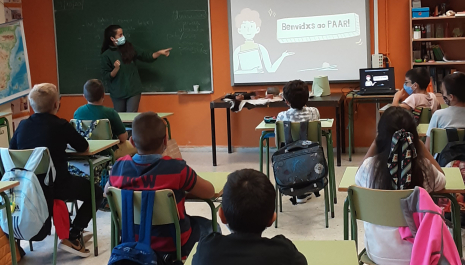 Taller pedagógico en el colegio público de Campo Lameiro