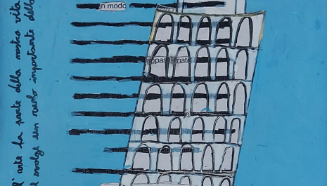 LA TORRE DI PISA. L'arte fa parte della nostra vita in modo appassionato e svolge un ruolo importante della vita.