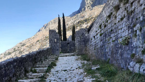 Steps leading to the to Our Lady of Health