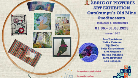 Fabric of pictures art exhibition poster