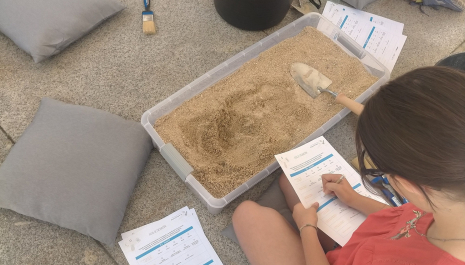 Participantes en el taller de arqueología