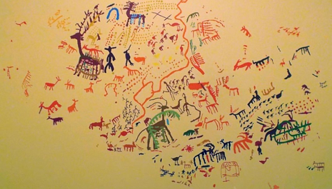 Calco de las pinturas del Tajo de las Figuras