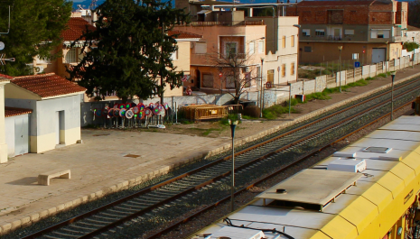Estación de tren de Alguazas (Murcia)