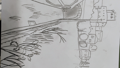 Disegno dal vero a matita di alunno II C