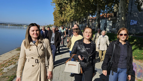 Walking along the Sava River
