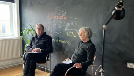 Dr Jill Vincent interviewing Peter Wheeler - Ex Head of Fine Art, Loughborough Uni