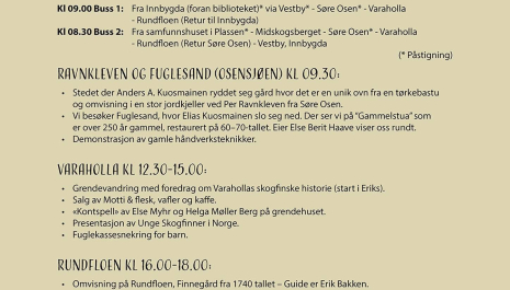Kulturverndag – Trysil Finnskog