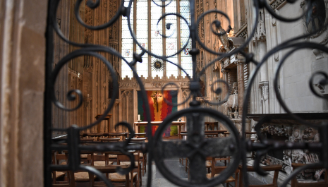 The interior of Our Lady Martyrdom chapel at Canterbury Cathedral.