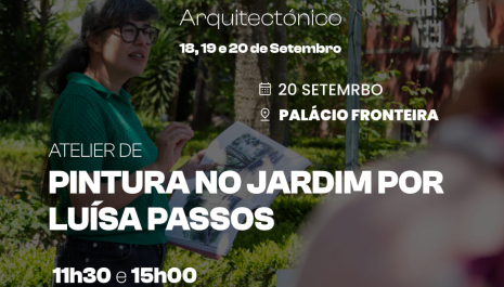 ATELIER DE PINTURA NO JARDIM DO PALÁCIO FRONTEIRA POR LUISA PASSOS