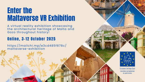 Enter the Maltaverse VR Exhibition. A virtual reality exhibition showcasing the architectural heritage of Malta and Gozo throughout history! Online, 3-12 October 2025.