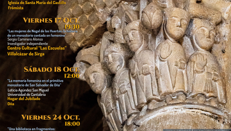 VIII Jornadas Cluniacenses - Cartel con todas las ponencias, el lugar y horarios de celebración e info para inscripción