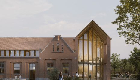 Tussen verleden en toekomst, werfrondleiding in het nieuw administratief centrum