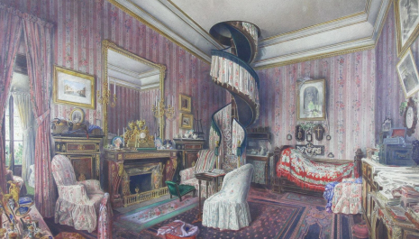 Architettura d’interni nella collezione di acquerelli di Mario Praz