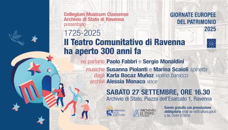 Il Teatro Comunitativo di Ravenna ha aperto 300 anni fa