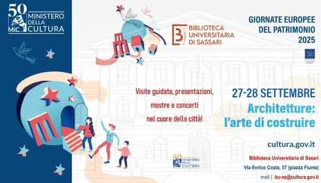 GEP - Giornate Europee del Patrimonio alla Biblioteca Universitaria di Sassari