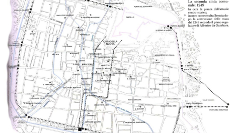 1249: la nuova Brescia medievale, oggi CENTRO STORICO, col piano regolatore di Alberico de Gambara