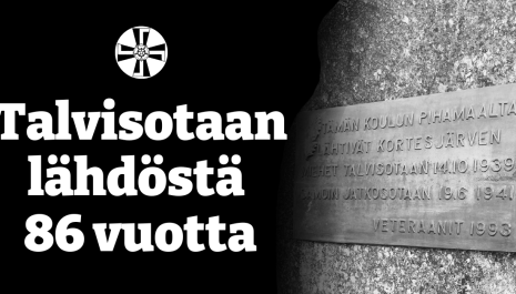 Talvisotaan lähdöstä 86 vuotta