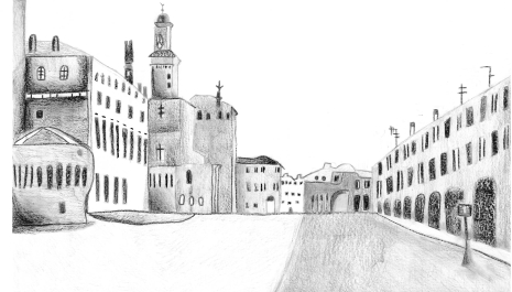 Drawing of Piazza dei Martiri